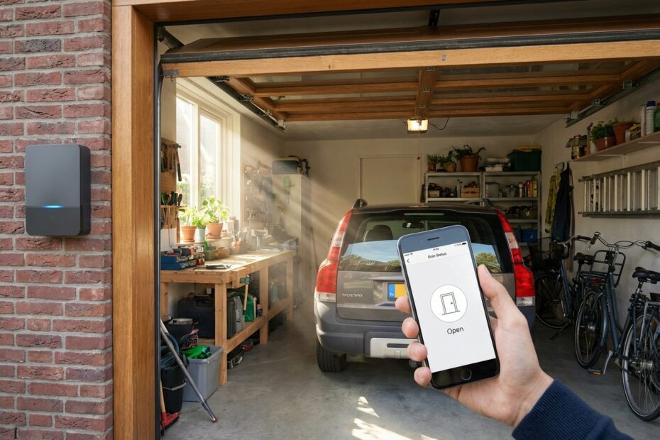 Een slimme garagedeur bedienen op afstand