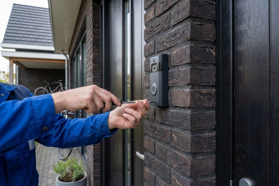 Een slimme deurbel veilig monteren