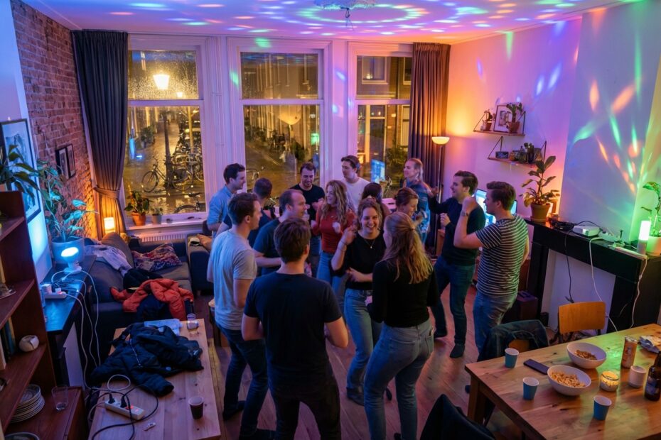 Slimme verlichting instellen voor een feestje